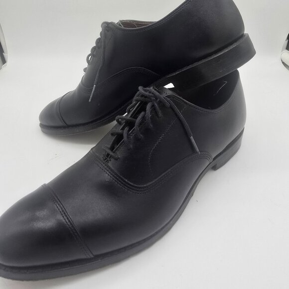 Allen Edmonds Park Avenue Cap-toe Oxford Dress Shoe Black Leather Mens Size 10.5 main image 8